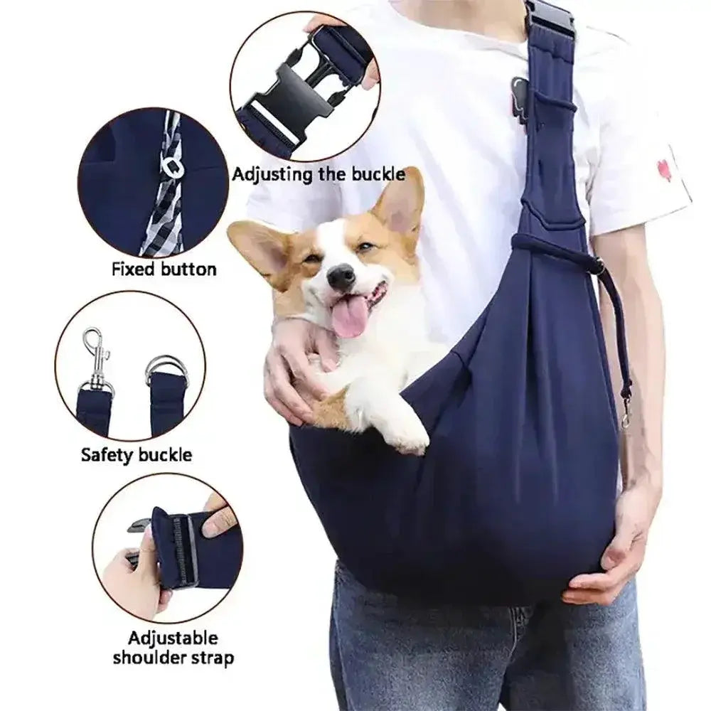 TrailPaw Hands Free Pet Sling Bag For Outdoor Adventures