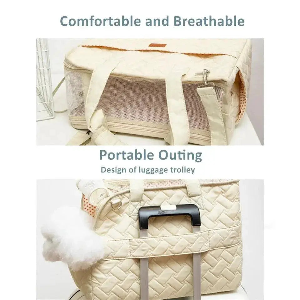 Hanpanda All Season Dog Cat Carrier Travel Comfort