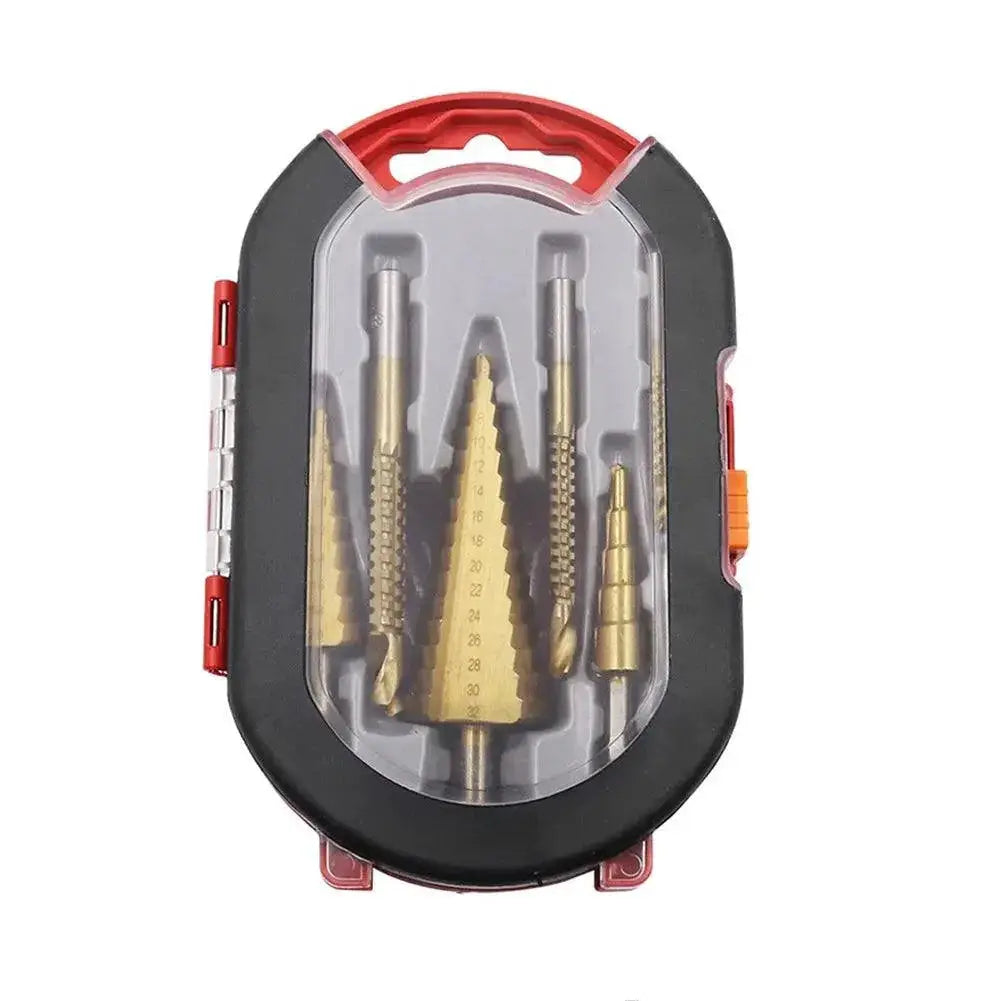 Titanium Step Drill Saw Set for Woodworking and Metalworking