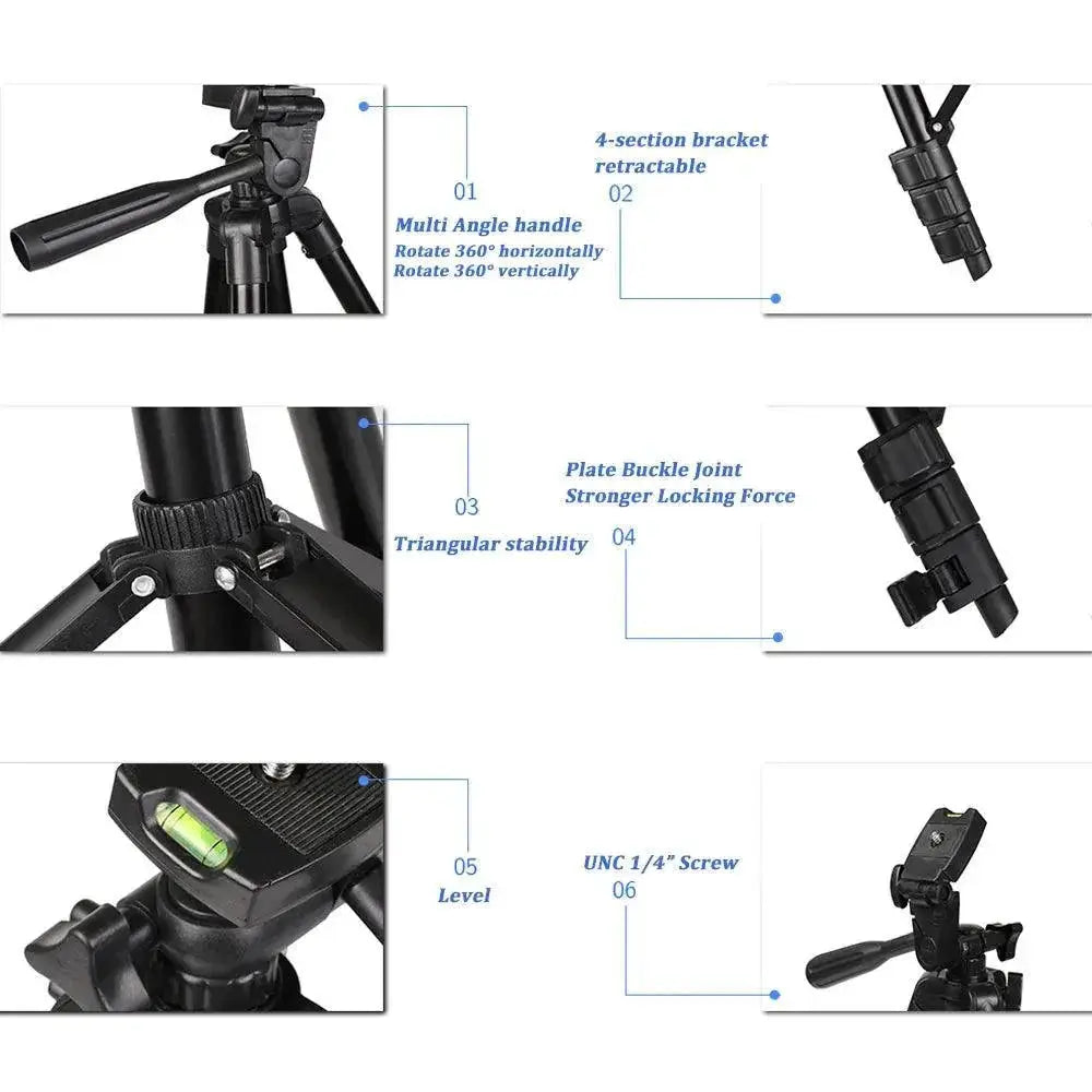Aluminum Phone Tripod Stand For Stunning Shots Anywhere