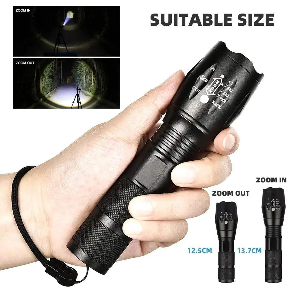 LED Camping Torch Adjustable Brightness Waterproof