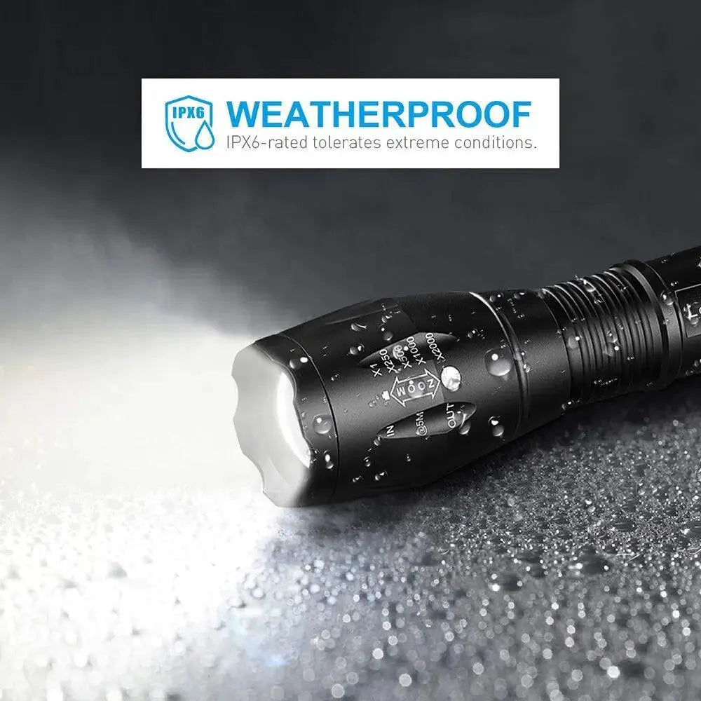 LED Camping Torch Adjustable Brightness Waterproof