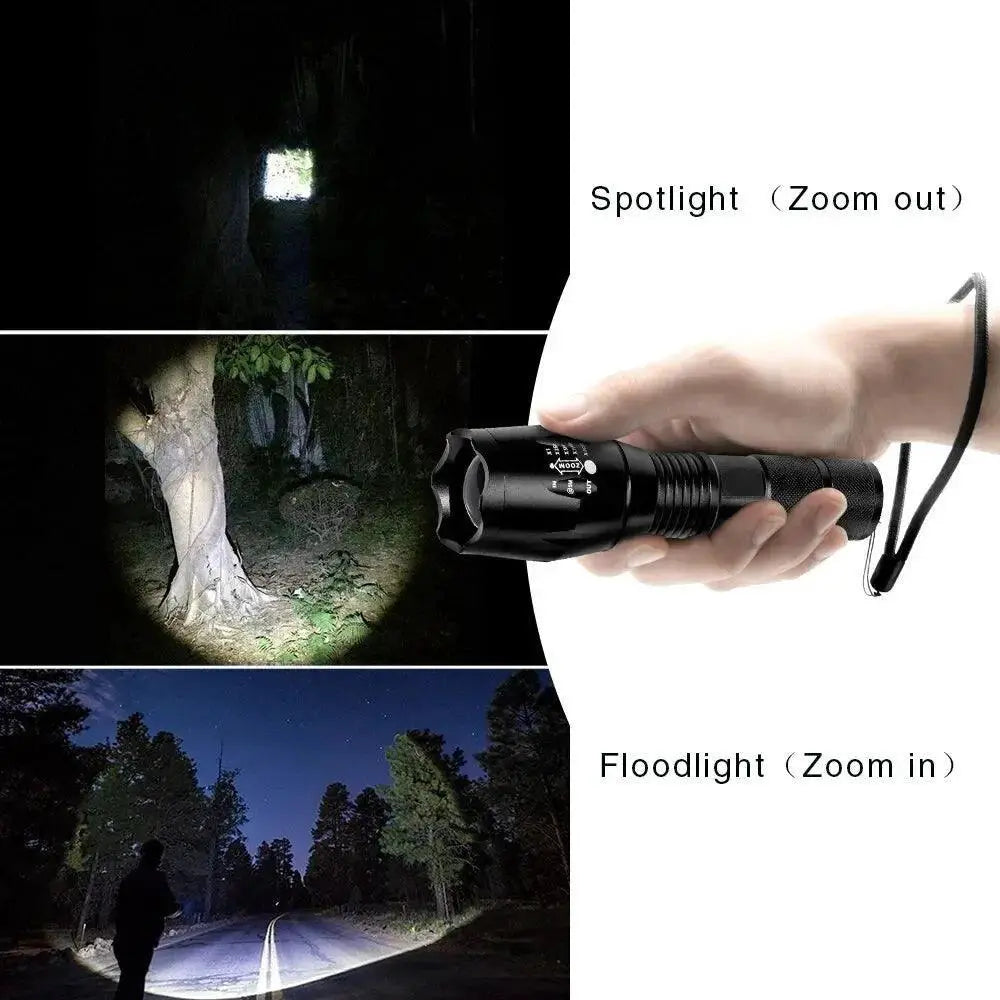 LED Camping Torch Adjustable Brightness Waterproof
