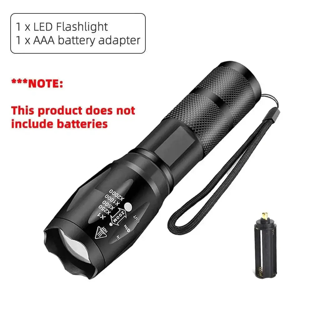 LED Camping Torch Adjustable Brightness Waterproof