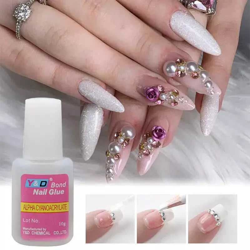Quick Dry Nail Glue Strong Adhesion For Nail Art Success