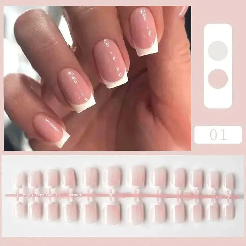 Sweet Pink Glitter Press On Nails Effortless Summer Charm