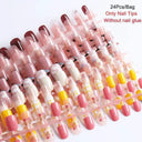 Press On Nails for Women Summer Glam
