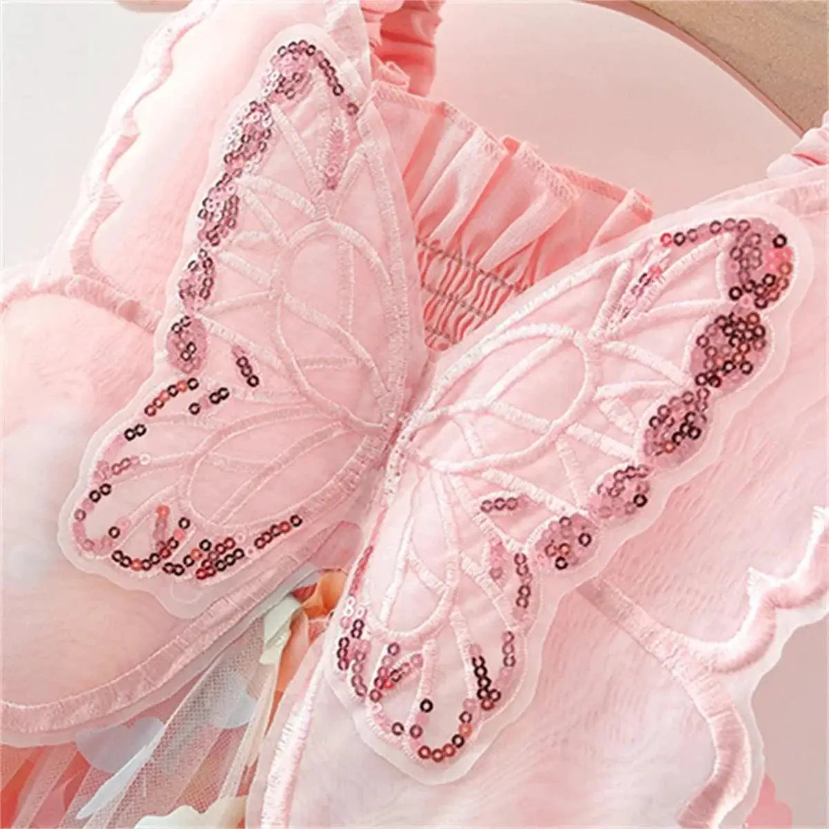 Enchanted Fairy Princess Butterfly Party Dress For Girls
