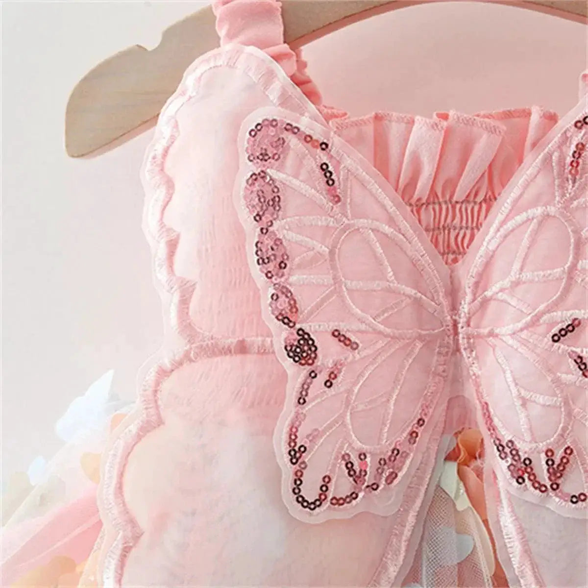 Enchanted Fairy Princess Butterfly Party Dress For Girls