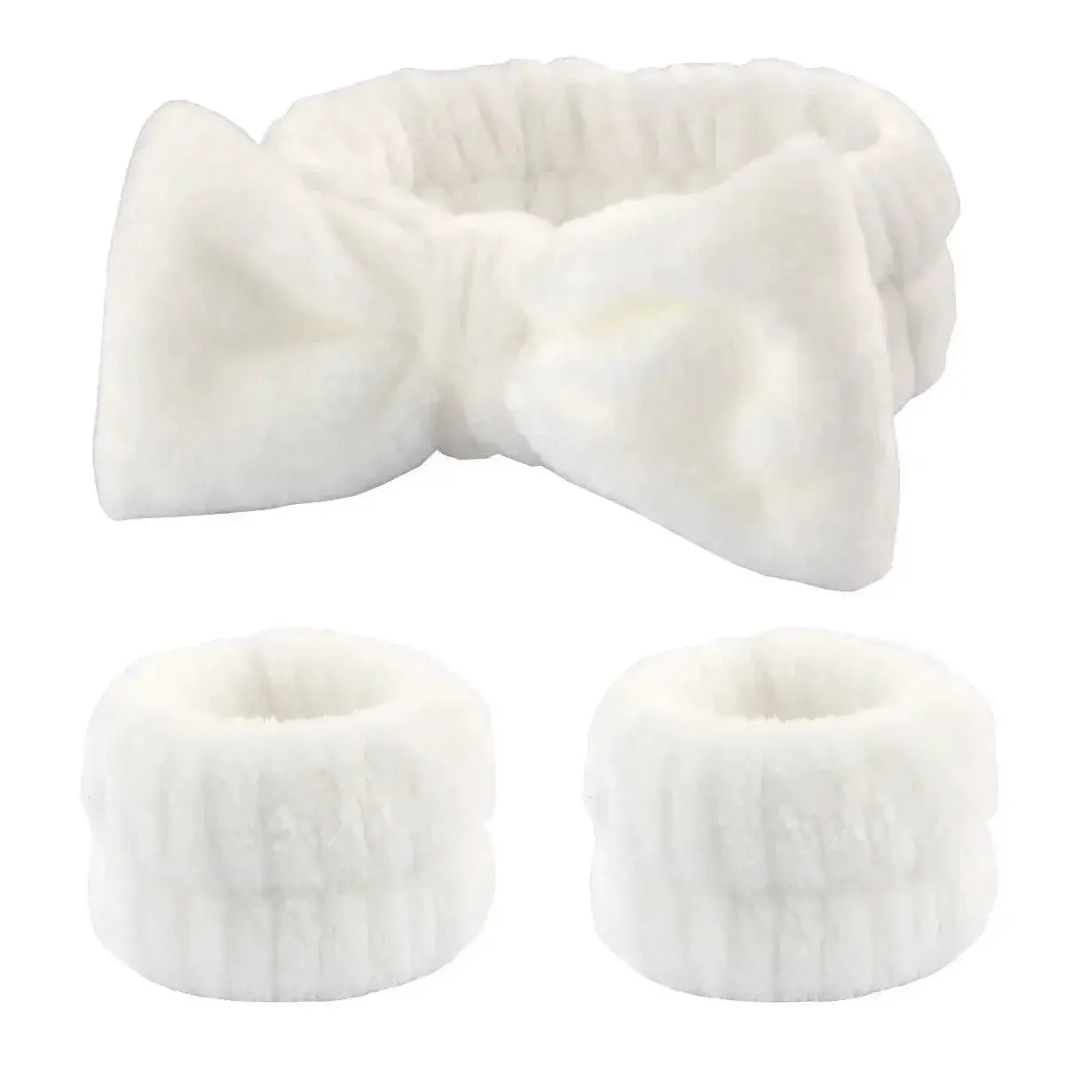 Coral Fleece Headband Set Waterproof Hair Bands For Women