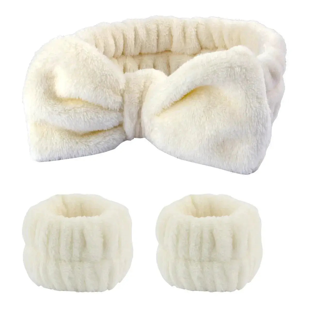 Coral Fleece Headband Set Waterproof Hair Bands For Women