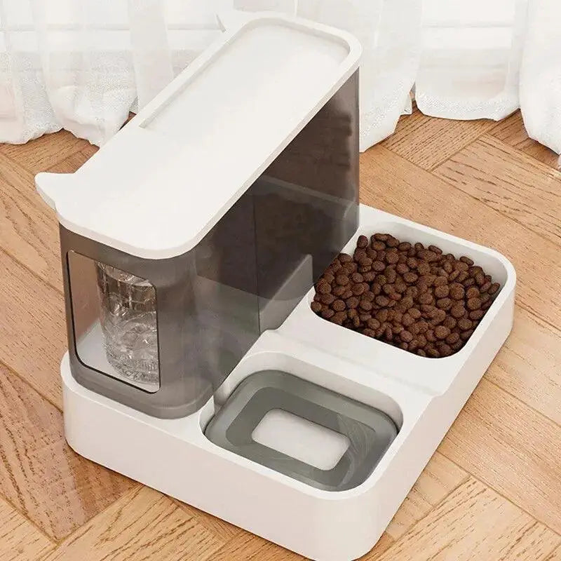 Automatic Cat Food And Water Dispenser Wet Dry Separation