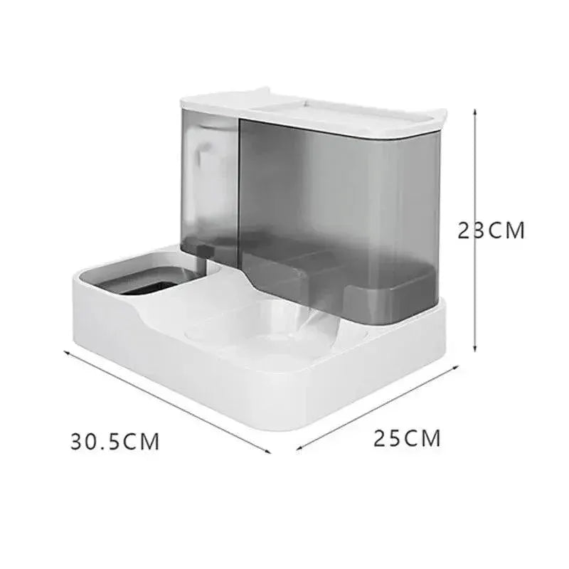Automatic Cat Food And Water Dispenser Wet Dry Separation