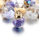 Whimsical Star Sequins Glass Pendants for Sparkling Jewelry