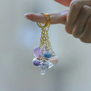 Whimsical Star Sequins Glass Pendants for Sparkling Jewelry