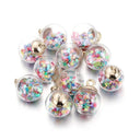 Whimsical Star Sequins Glass Pendants for Sparkling Jewelry