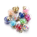Whimsical Star Sequins Glass Pendants for Sparkling Jewelry