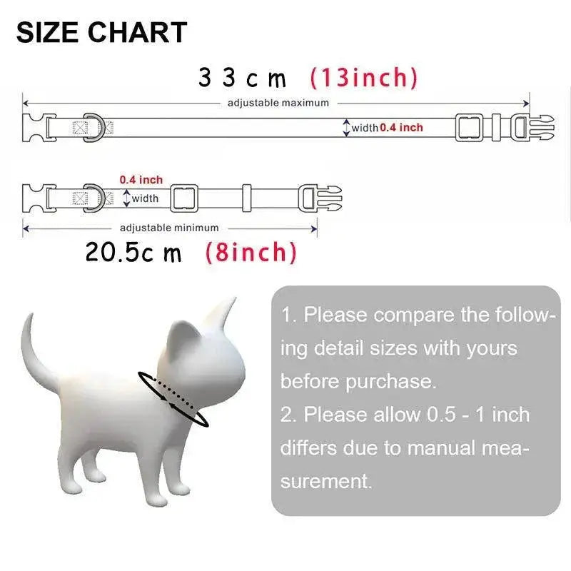 Adjustable Safety Breakaway Collar With Engraving For Pets