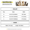 Weatherproof Dog Collar and Leash Set