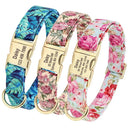 Stylish Floral Dog Collar And Leash