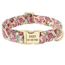 Stylish Floral Dog Collar And Leash