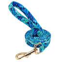 Engraved ID Dog Collar Leash Set Pets
