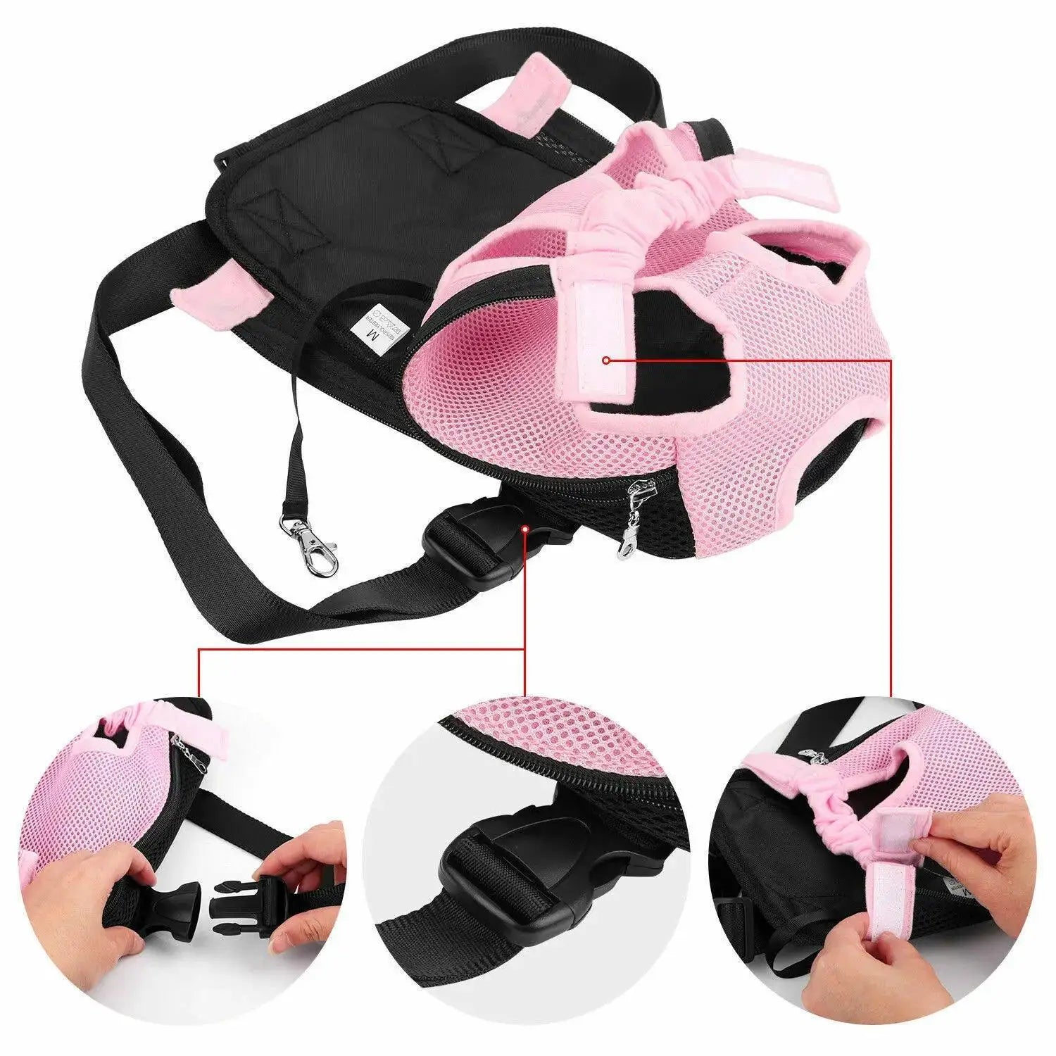 PawPal Pet Mesh Backpack Carrier Lightweight Breathable