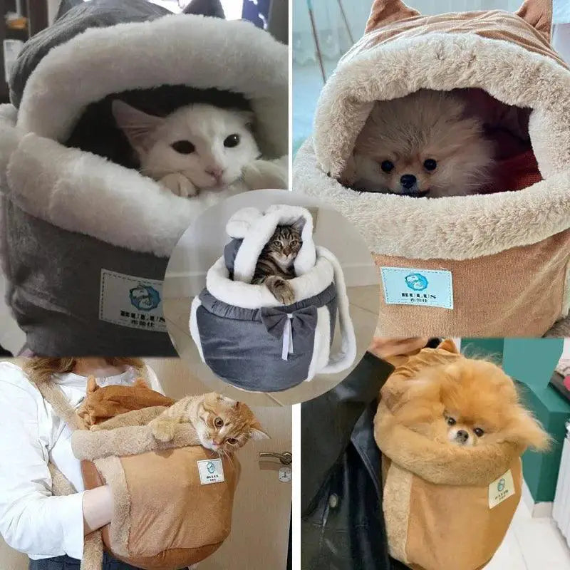 CosyPaws Winter Insulated Pet Carrier Backpack Cats And Dogs