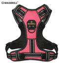 Masbrill Reflective Nylon Dog Harness Adjustable Vest