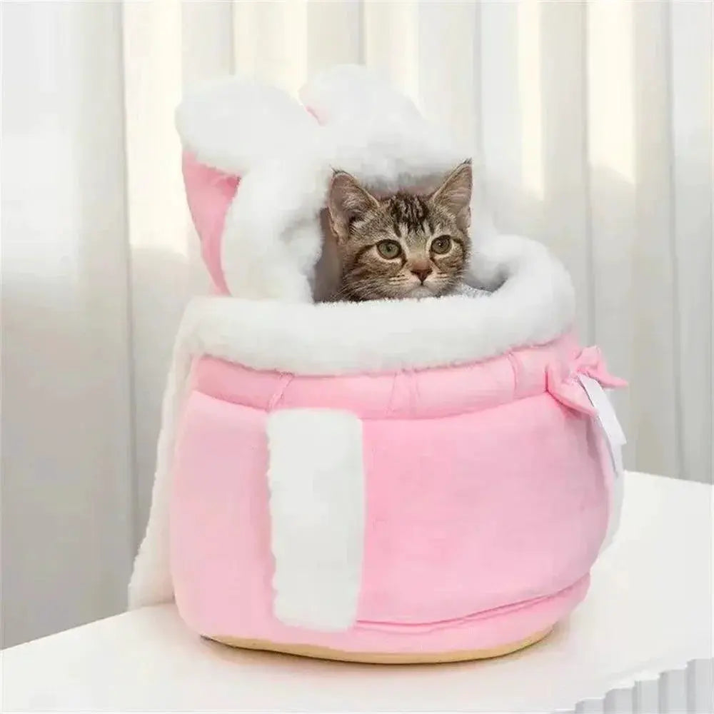 Winter Warm Pet Carrier Backpack For Small Dogs Cats Snug