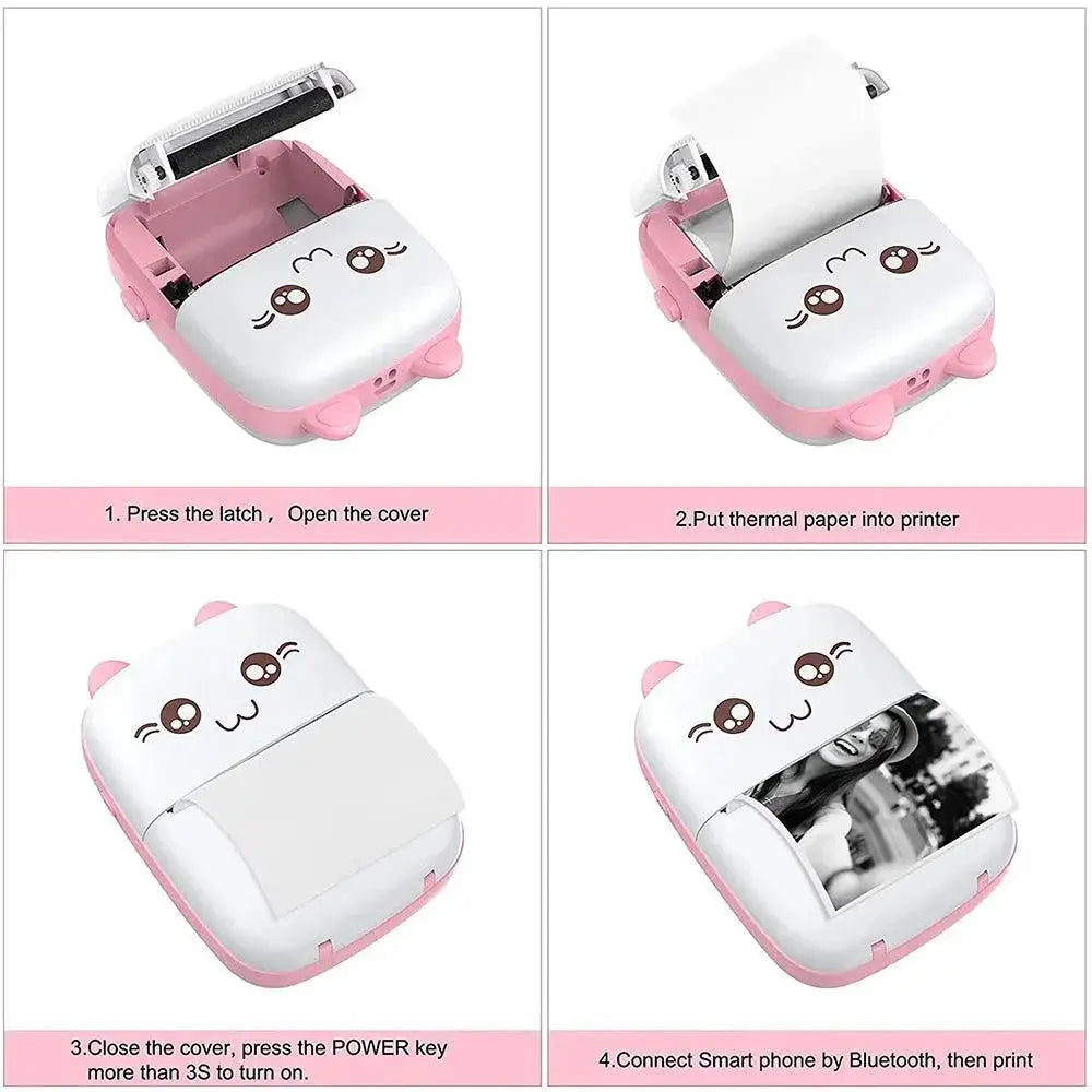 Portable Bluetooth Thermal Printer For Labels And Photos DIY