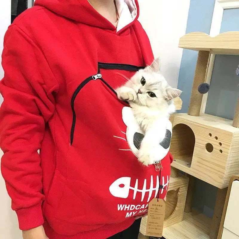 Cat Lovers Kangaroo Pocket Hoodie Cozy Feline Fans