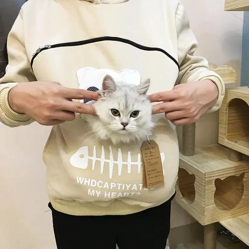 Cat Lovers Kangaroo Pocket Hoodie Cozy Feline Fans