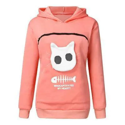Cat Lovers Kangaroo Pocket Hoodie Cozy Feline Fans