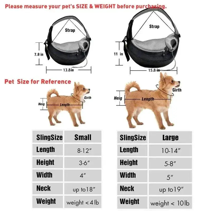 PawLux Pet Carrier Sling Bag for Stylish Travel with Dogs