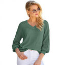 2024 Women Knit Pullover Arm Patchwork Cutout Knitwear