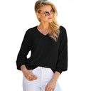 2024 Women Knit Pullover Arm Patchwork Cutout Knitwear