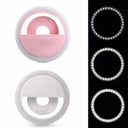 Ultimate Selfie Light Ring with USB Charger for Smartphones