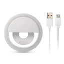 Ultimate Selfie Light Ring with USB Charger for Smartphones
