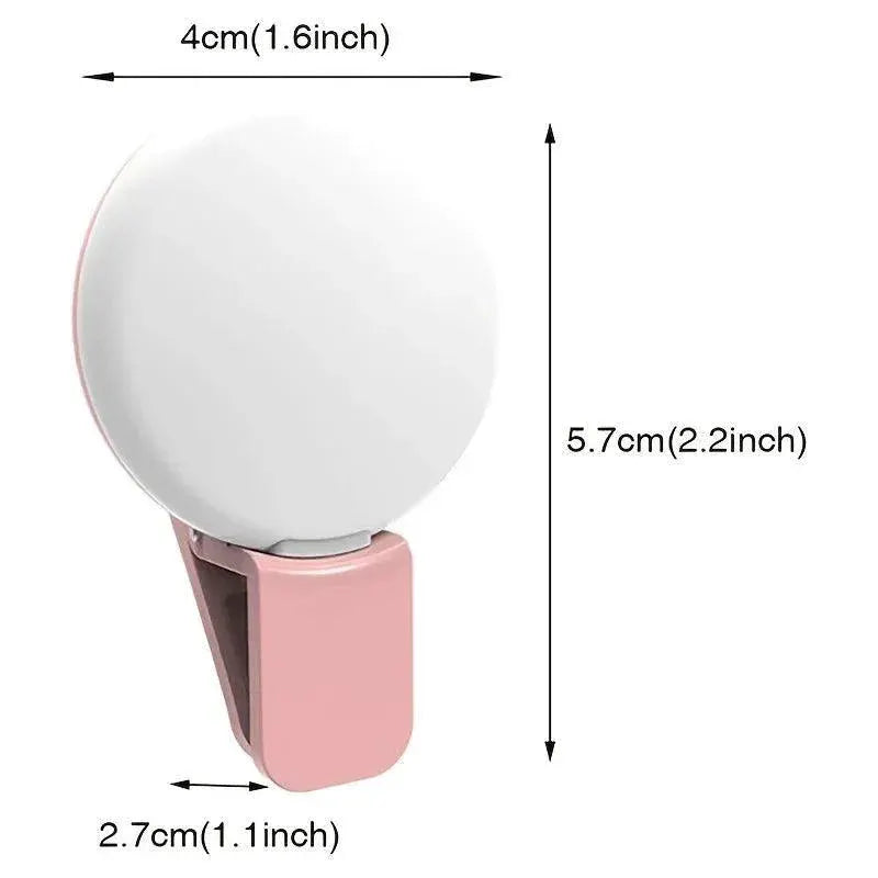Compact Rechargeable Selfie Ring Light For Perfect Photos