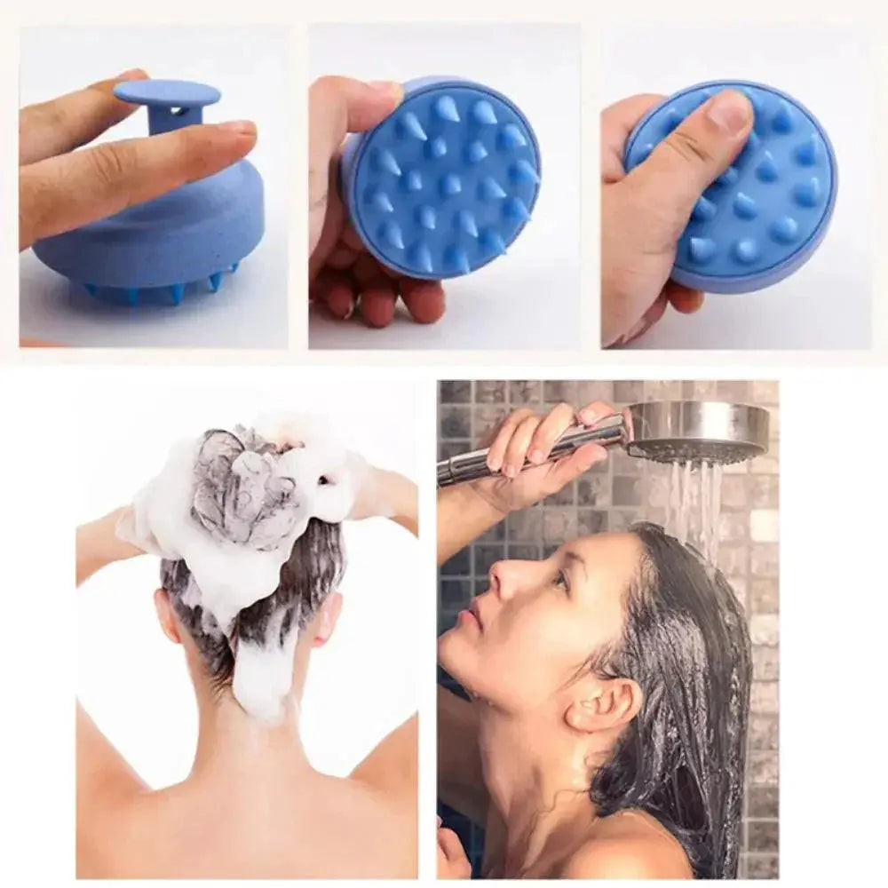 Silicone Scalp Brush Massage Tool For Relaxing Hair Care