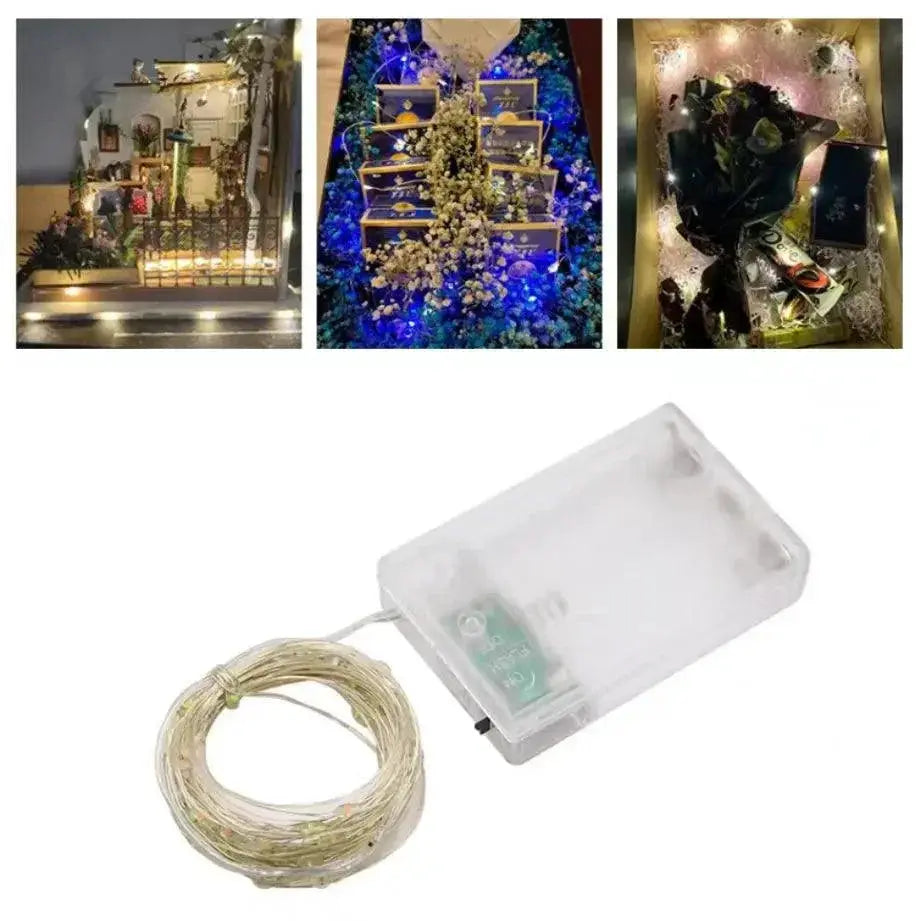 Enchanting Copper Wire LED String Lights for Holiday Decor