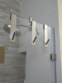 Stainless Steel Over Door Towel Rack Bathroom Storage Hooks