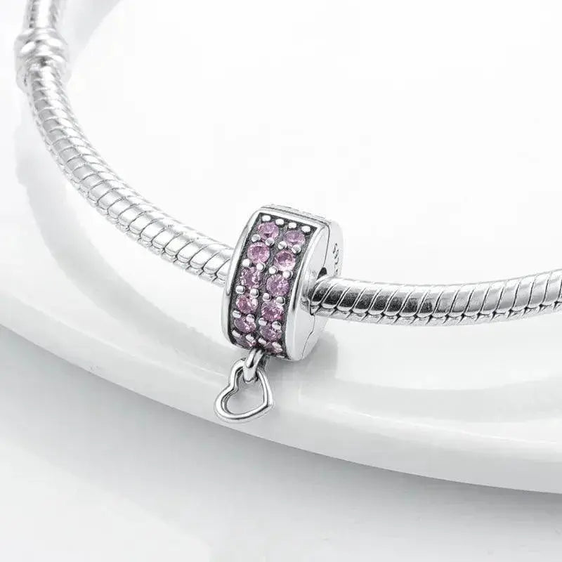 Daisy Sterling Silver Clip Charms With CZ Detailing