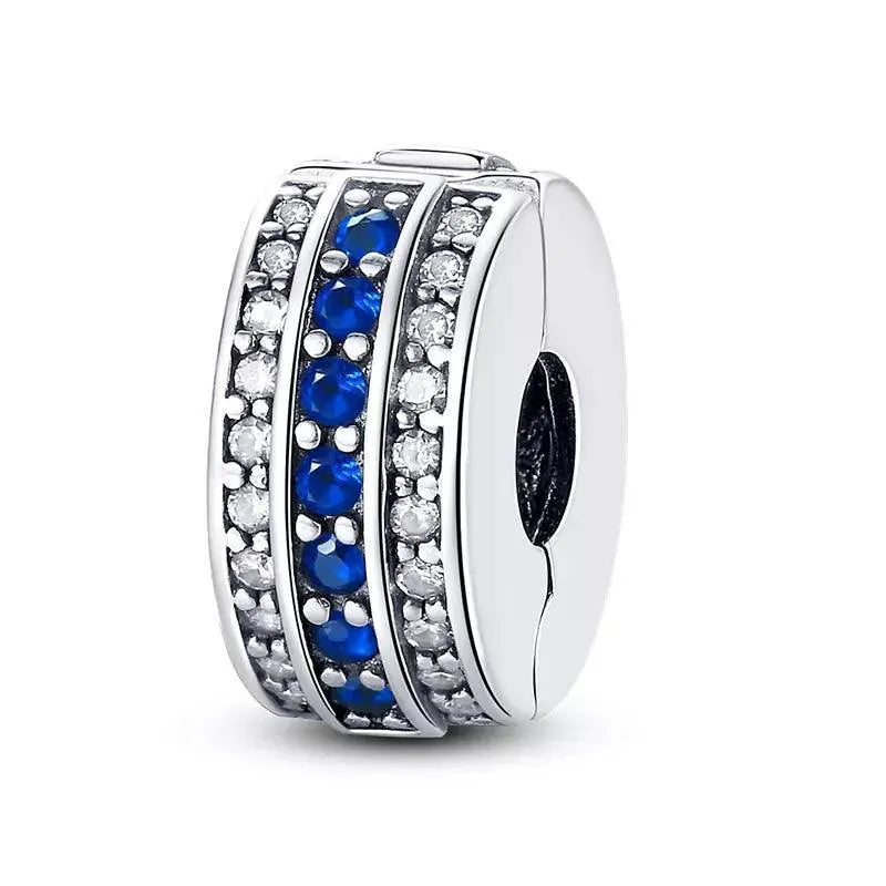 Daisy Sterling Silver Clip Charms With CZ Detailing