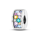 Daisy Sterling Silver Clip Charms With CZ Detailing