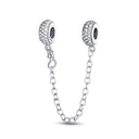 Daisy Sterling Silver Clip Charms With CZ Detailing
