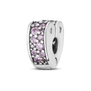 Daisy Sterling Silver Clip Charms With CZ Detailing