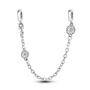 Daisy Sterling Silver Clip Charms With CZ Detailing