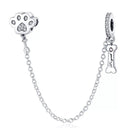 Daisy Sterling Silver Clip Charms With CZ Detailing